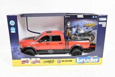 BRUDER - ATA BRUDER Dodge RAM 2500 Power Wagon + Ducati 02502
