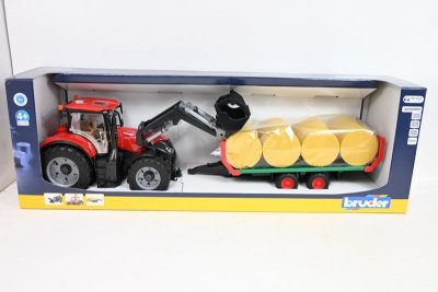BRUDER - ATA BRUDER Case IH Optum 300 ład.czoł+przyczepa 03198