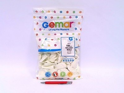 GODAN Balony G90 pastel 10" biały A100 G90/01 90116