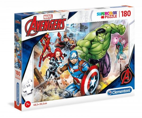 Clementoni Puzzle 180 elementów Super Kolor - Avengers