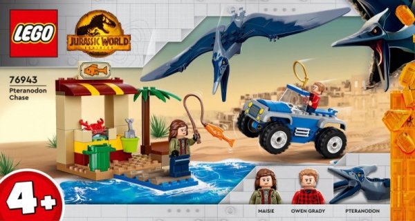 LEGO Klocki Jurassic World 76943 Pościg za pteranodonem