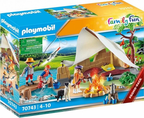 Playmobil Zestaw figurek Family Fun 70743 Rodzina na kempingu
