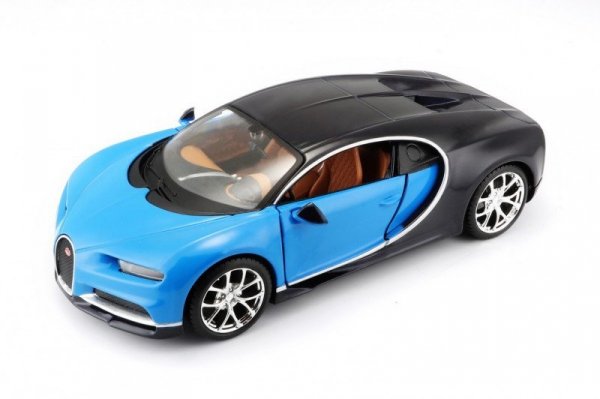 Maisto Model kompozytowy Bugatti Chiron niebiesko-czarny