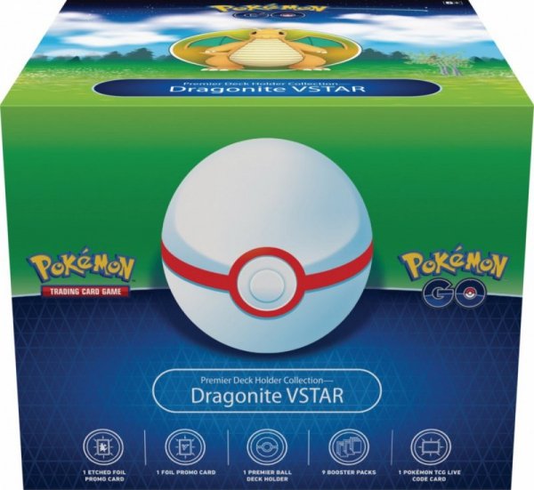 Pokemon TCG Karty Pokemon Go Premier Deck Holder Collection - Dragonite VStar