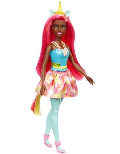 Mattel Lalka Jednorożec czerwone włosy Barbie Dreamtopia