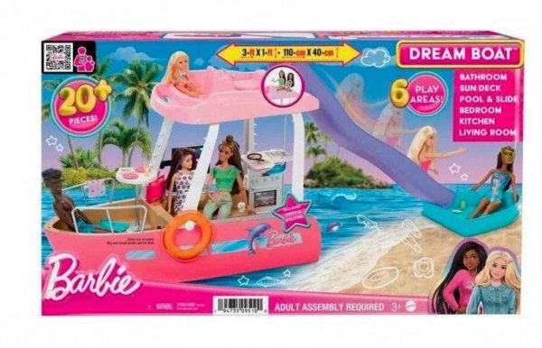 Mattel Zestaw Barbie Wymarzona łódź Dreamboat