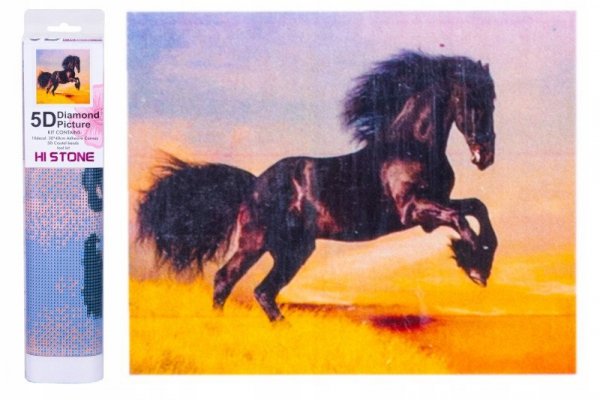 Norimpex Diamentowa mozaika - Czarny koń