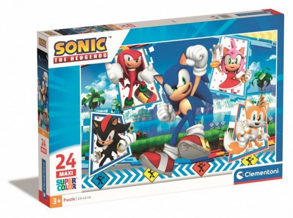 Clementoni Puzzle 24 elementy Maxi Sonic