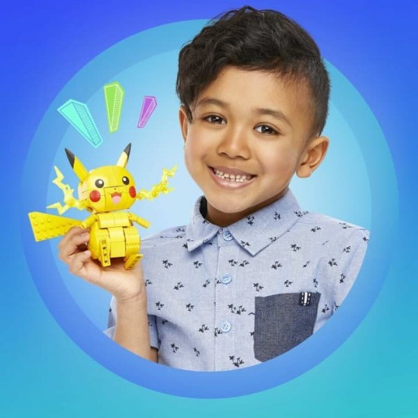 Mega Bloks Klocki Pikachu średni Pokemon do zbudowania GMD31