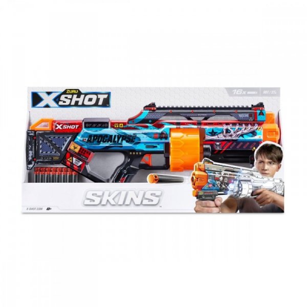 ZURU X-Shot Wyrzutnia SKINS-LAST STAND (16 Strzałek)