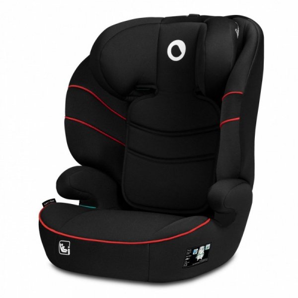 Lionelo Fotelik samochodowy Hugo I-Size Sporty Black Red 15-36 kg