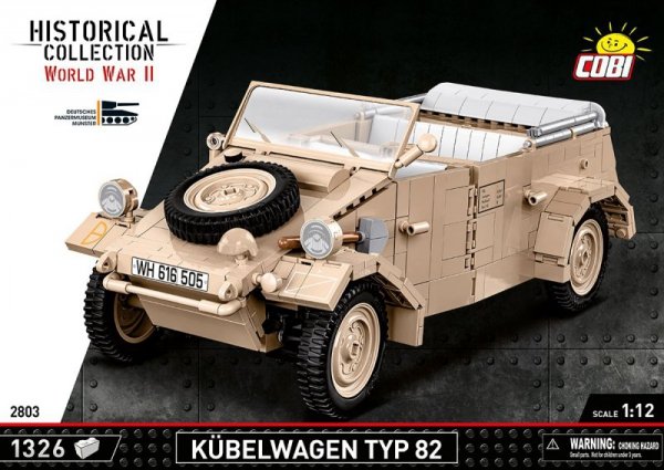 Cobi Klocki Klocki Kubelwagen Personenkraft wagen Typ 82