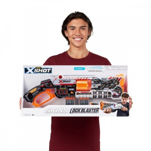 ZURU X-Shot Wyrzutnia Skins Lock Gun 16 strzałek