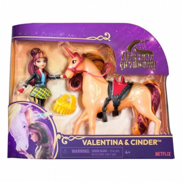 Spin Master Figurki  Akademia Jednorożców Lalka Valentina i jednorożec Cinde