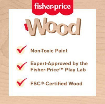 Fisher Price Wooden Mały ogrodnik zestaw drewnianych roślin i narzędzi