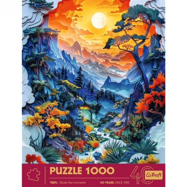 Trefl Puzzle 1000 elementów 40-lecie Paper Art Dolina