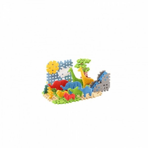 Marioinex Klocki Mini Waffle - Animals Savanna 50 elementów