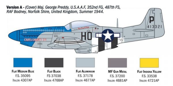 Italeri Model plastikowy P-51D Mustang Aces 1/72