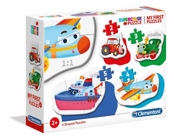 Clementoni Moje Pierwsze Puzzle 2-3-4-5 Środki transportu 20811 p6