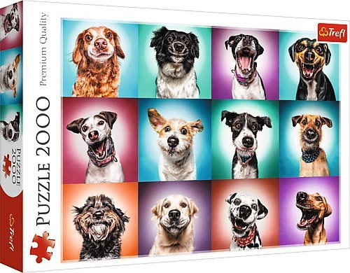 Puzzle 2000el Zabawne psie portrety II 27119 Trefl p6