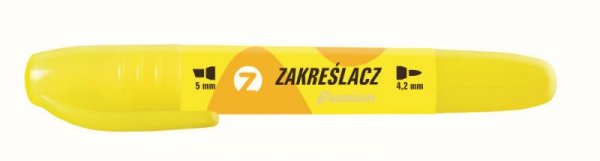 Zakreślacz okrągły/ścięty żółty p12. TETIS/ cena za 1szt