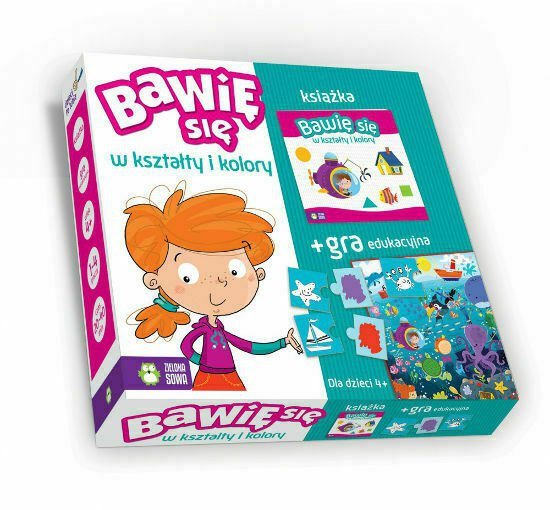 PROMO.Książka Bawię się w kształty i kolory. ZIELONA SOWA