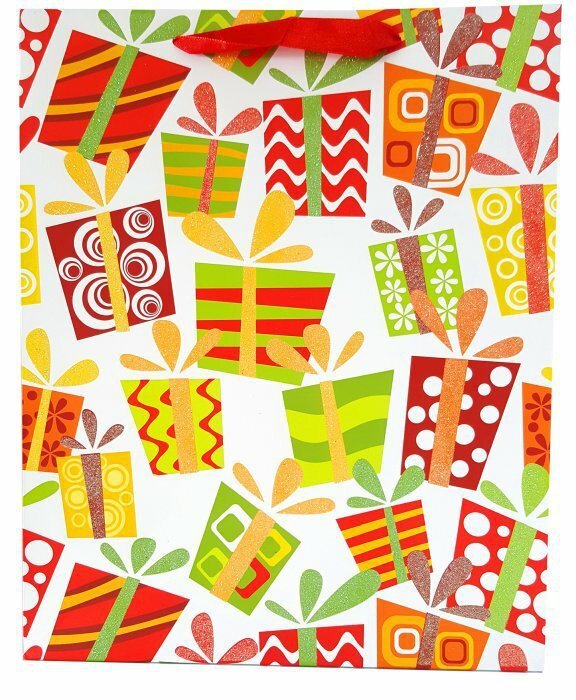 Torebka ozdobna prezentowa prezenty 4wz 1340A 31x42x12cm p12 mix cena za 1 szt