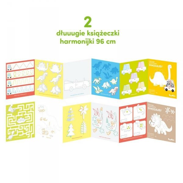 CzuCzu Dłuuugie kolorowanki Dinozaury