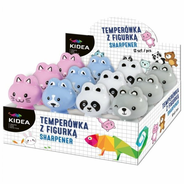 Temperówka z figurką Kidea D p12 mix cena za 1 szt