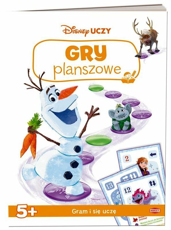 Książeczka Disney Uczy. Kraina Lodu. Gry planszowe UBG-9301