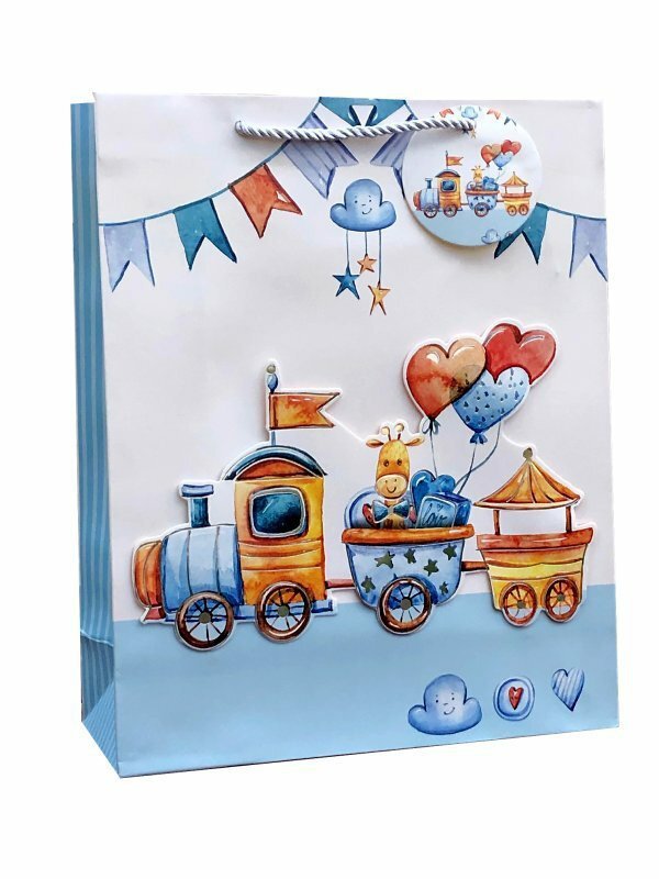 Torebka prezentowa Baby 391B 26x32x12cm mix cena za 1 szt