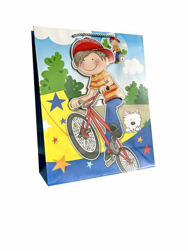 Torebka ozdobna prezentowa 4wz 331C 18x23x10cm mix cena za 1 szt