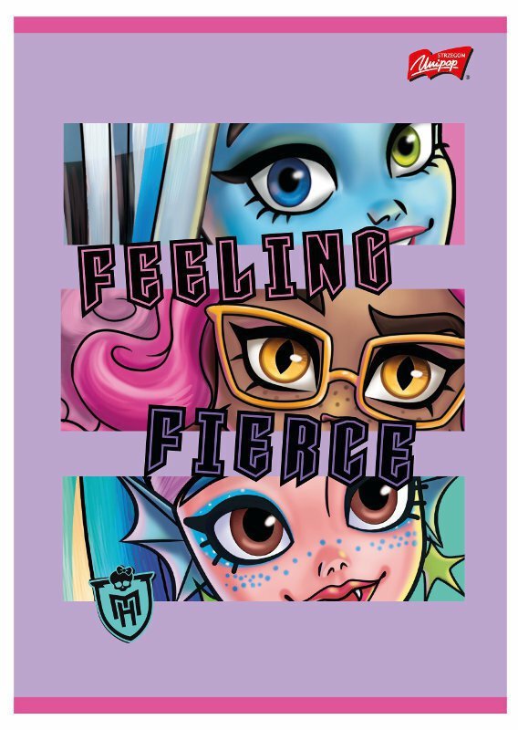 Zeszyt A5 32k kratka laminowany MONSTER HIGH mix cena za 1 szt