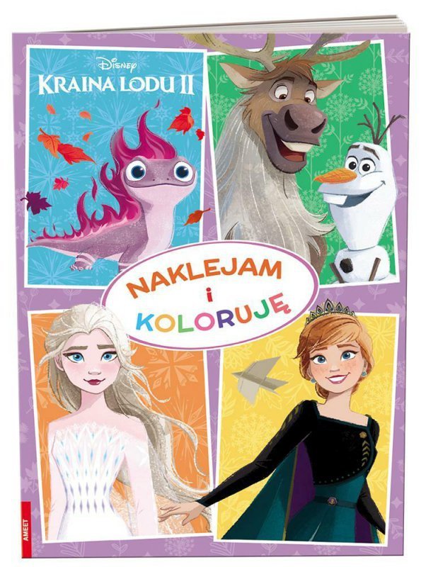 Książeczka Naklejam i koloruję. Kraina Lodu 2 NAK-9112