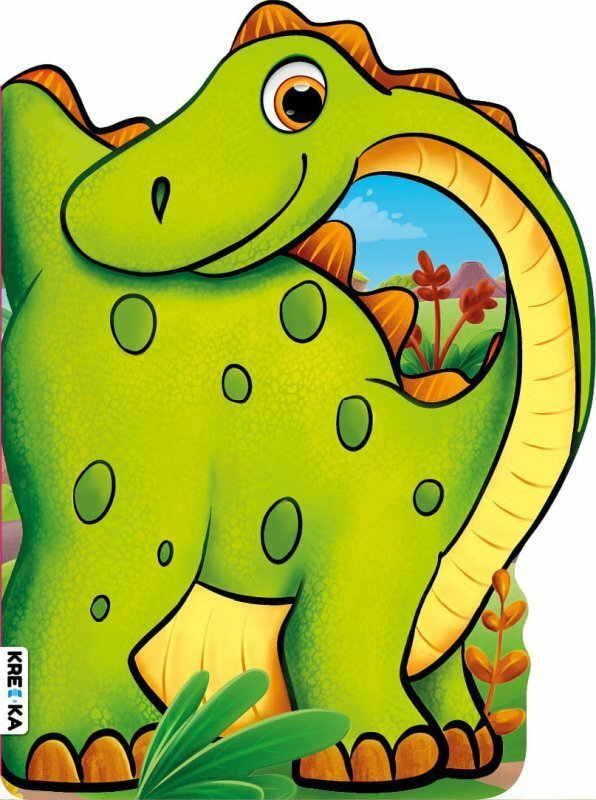 Książeczka Wykrojnik Diplodok Books and Fun