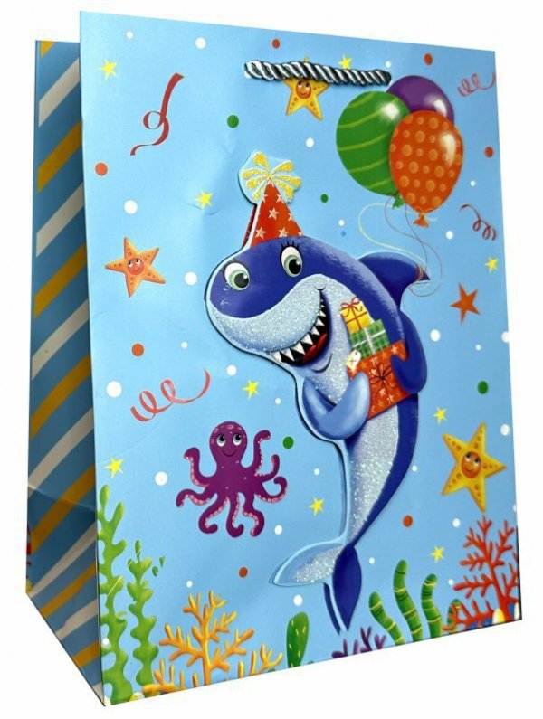 Torebka ozdobna prezentowa dziecięca JP653A 30x41,5x12cm mix cena za 1 szt