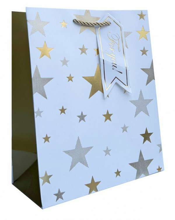 Torebka ozdobna prezentowa JP 620C 18x23x10cm mix cena za 1 szt