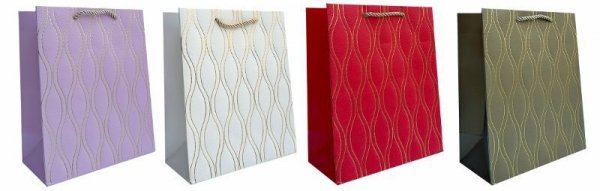 Torebka ozdobna prezentowa 4wz 30x41,5x12cm JP-RC 360A mix cena za 1 szt