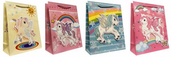Torebka ozdobna prezentowa JP3073C 18x23x10cm mix cena za 1 szt