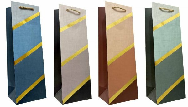 Torebka ozdobna prezentowa JP-JD001 12x35x9cm mix cena za 1 szt