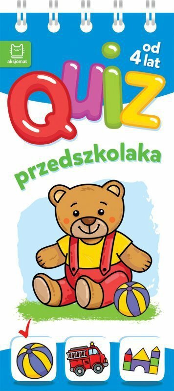 Książeczka Quiz przedszkolaka z misiem od 4 lat