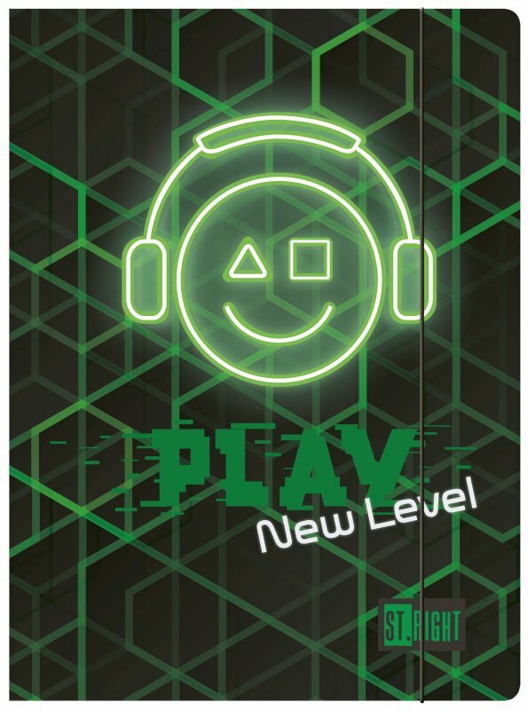 Teczka z gumką A4 ST.RIGHT Play New Level p10 cena za 1 szt