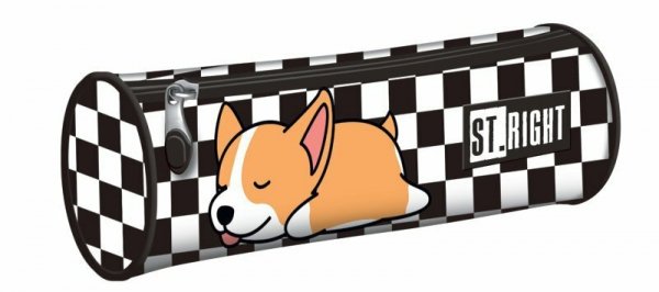 Piórnik tuba ST.RIGHT PU-01 Sleepy Corgi