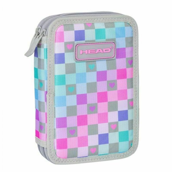 Piórnik podwójny bez wyposażenia Head Checkered Hearts AC2