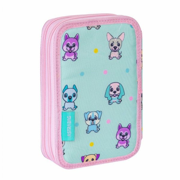Piórnik podwójny bez wyposażenia ASTRABAG PUPPIES WORLD 503024002