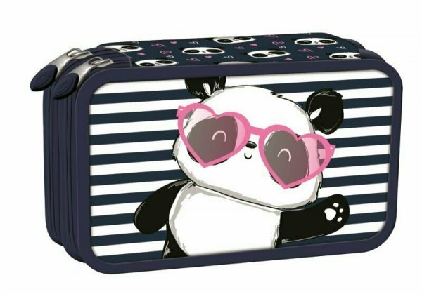 PROMO Piórnik 2-komorowy z wyposażeniem PC4 Love Panda