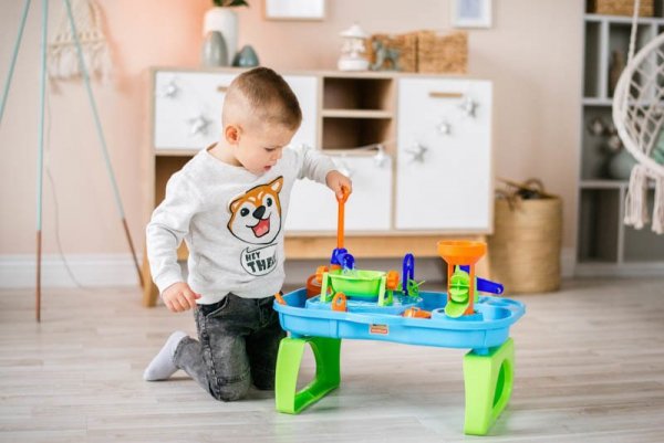 Wader-Polesie 40909 Zestaw do zabawy wodą stolik w pudełku