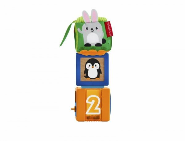 PROMO Fisher-Price Kolorowe zwierzątka Klocki GJW13 p3 MATTEL