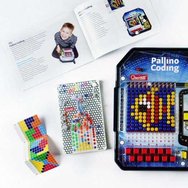 Zestaw do nauki kodowania Pallino Coding inteligente gra układanka 1021 QUERCETTI