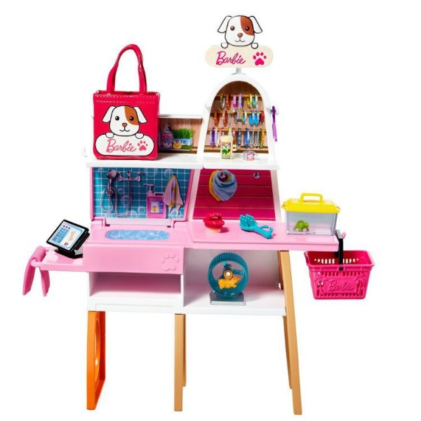 Barbie Sklepik salon dla zwierzaków Zestaw + lalka GRG90 p3 MATTEL